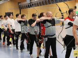Recurve Herren bei der Bayerischen Meisterschaft Halle