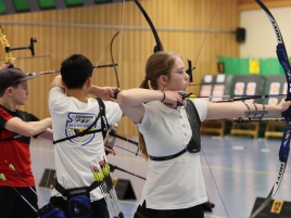 Sára Hučková bei der Landesmeisterschaft Halle