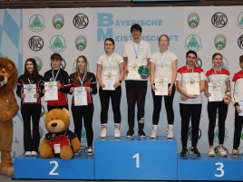 Siegerehrung Teams Jugendklasse bei der Landesmeisterschaft Halle