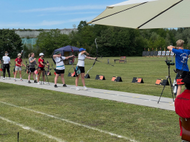 Finalrunde Jugend weiblich Recurve bei der Bayerischen Meisterschaft im Freien