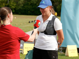 Interview Aurelia  bei der Bayerischen Meisterschaft im Freien