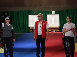 Alexandra Stadler im Goldmedaillienmatch bei der Bayerischen Meisterschaft Halle