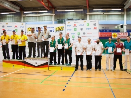 DM-Halle_2018_Siegerehrung_Mannschaft_Compound_Herren