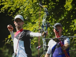Florian im Parcours bei der Europameisterschaft Feldbogen(3)
