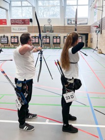 Denny und Rebecca beim Hallenturnier in Eggenfelden