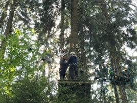 Schwarzer ParcourKletterwald Bogenschützen TSV Natternberg
